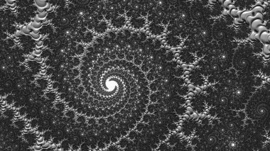 Soyut Bilgisayar Fraktal Tasarımı. Fraktal hiç bitmeyen bir desen. Fraktallar, farklı ölçeklerde kendine benzeyen sonsuz derecede karmaşık kalıplardır.