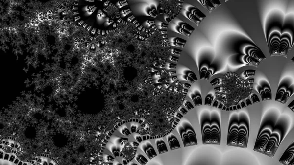 Abstract Computergegenereerd Fractaal Ontwerp Een Fractal Een Nooit Eindigend Patroon — Stockfoto