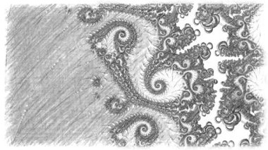 Soyut Bilgisayar Fraktal Tasarımı. Fraktal hiç bitmeyen bir desen. Fraktallar, farklı ölçeklerde kendine benzeyen sonsuz derecede karmaşık kalıplardır.