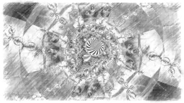 Soyut Bilgisayar Fraktal Tasarımı. Fraktal hiç bitmeyen bir desen. Fraktallar, farklı ölçeklerde kendine benzeyen sonsuz derecede karmaşık kalıplardır.