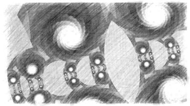 Soyut Bilgisayar Fraktal Tasarımı. Fraktal hiç bitmeyen bir desen. Fraktallar, farklı ölçeklerde kendine benzeyen sonsuz derecede karmaşık kalıplardır.