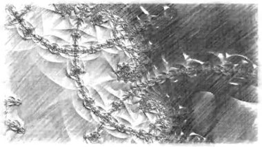 Soyut Bilgisayar Fraktal Tasarımı. Fraktal hiç bitmeyen bir desen. Fraktallar, farklı ölçeklerde kendine benzeyen sonsuz derecede karmaşık kalıplardır.