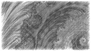 Soyut Bilgisayar Fraktal Tasarımı. Fraktal hiç bitmeyen bir desen. Fraktallar, farklı ölçeklerde kendine benzeyen sonsuz derecede karmaşık kalıplardır.