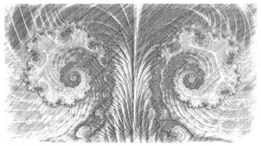 Soyut Bilgisayar Fraktal Tasarımı. Fraktal hiç bitmeyen bir desen. Fraktallar, farklı ölçeklerde kendine benzeyen sonsuz derecede karmaşık kalıplardır.