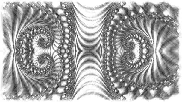 Abstract Computer Generated Fractal Design Fractal Never Ending Pattern Fractals — Stock Video