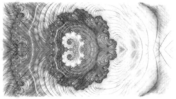 Abstraktes Computer Generiertes Fraktal Design Ein Fraktal Ist Ein Endloses — Stockvideo