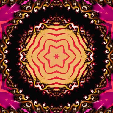 Soyut Bilgisayar Fraktal Tasarımı. Fraktal hiç bitmeyen bir desen. Fraktallar, farklı ölçeklerde kendine benzeyen sonsuz derecede karmaşık kalıplardır.