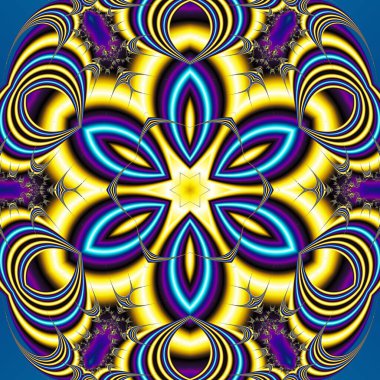 Soyut Bilgisayar Fraktal Tasarımı. Fraktal hiç bitmeyen bir desen. Fraktallar, farklı ölçeklerde kendine benzeyen sonsuz derecede karmaşık kalıplardır.