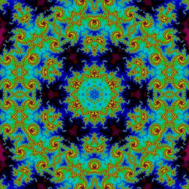 Soyut Bilgisayar Fraktal Tasarımı. Fraktal hiç bitmeyen bir desen. Fraktallar, farklı ölçeklerde kendine benzeyen sonsuz derecede karmaşık kalıplardır.