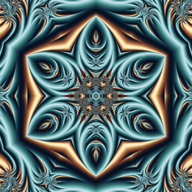 Soyut Bilgisayar Fraktal Tasarımı. Fraktal hiç bitmeyen bir desen. Fraktallar, farklı ölçeklerde kendine benzeyen sonsuz derecede karmaşık kalıplardır.