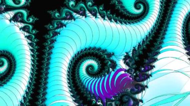 Soyut Bilgisayar Fraktal Tasarımı. Fraktal hiç bitmeyen bir desen. Fraktallar, farklı ölçeklerde kendine benzeyen sonsuz derecede karmaşık kalıplardır.