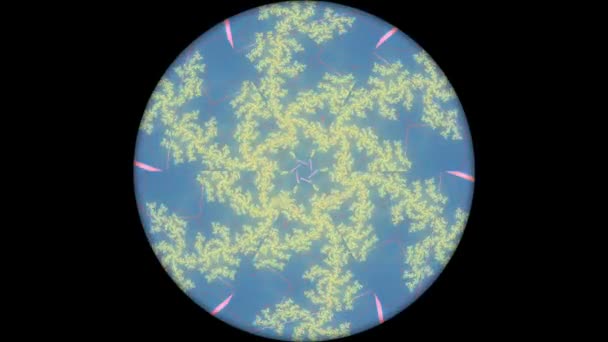 Abstraktes Computer Generiertes Fraktal Design Ein Fraktal Ist Ein Endloses — Stockvideo