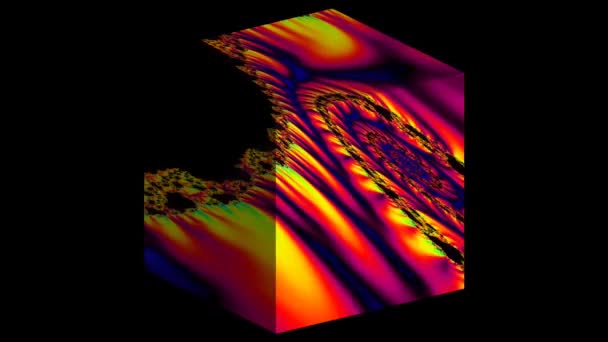 Resumen Diseño Fractal Generado Por Ordenador Fractal Patrón Interminable Los — Vídeos de Stock