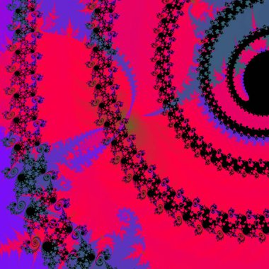 Soyut Bilgisayar Fraktal Tasarımı. Fraktal hiç bitmeyen bir desen. Fraktallar, farklı ölçeklerde kendine benzeyen sonsuz derecede karmaşık kalıplardır.