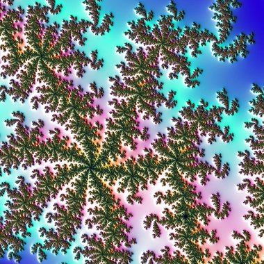 Soyut Bilgisayar Fraktal Tasarımı. Fraktal hiç bitmeyen bir desen. Fraktallar, farklı ölçeklerde kendine benzeyen sonsuz derecede karmaşık kalıplardır.