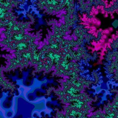 Soyut Bilgisayar Fraktal Tasarımı. Fraktal hiç bitmeyen bir desen. Fraktallar, farklı ölçeklerde kendine benzeyen sonsuz derecede karmaşık kalıplardır.