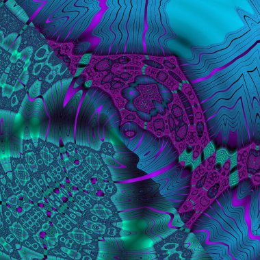 Soyut Bilgisayar Fraktal Tasarımı. Fraktal hiç bitmeyen bir desen. Fraktallar, farklı ölçeklerde kendine benzeyen sonsuz derecede karmaşık kalıplardır.