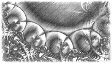 Soyut Bilgisayar Fraktal Tasarımı. Fraktal hiç bitmeyen bir desen. Fraktallar, farklı ölçeklerde kendine benzeyen sonsuz derecede karmaşık kalıplardır.