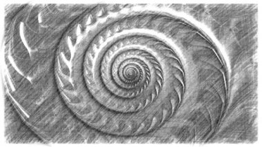 Soyut Bilgisayar Fraktal Tasarımı. Fraktal hiç bitmeyen bir desen. Fraktallar, farklı ölçeklerde kendine benzeyen sonsuz derecede karmaşık kalıplardır.