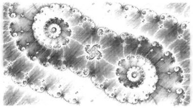 Soyut Bilgisayar Fraktal Tasarımı. Fraktal hiç bitmeyen bir desen. Fraktallar, farklı ölçeklerde kendine benzeyen sonsuz derecede karmaşık kalıplardır.