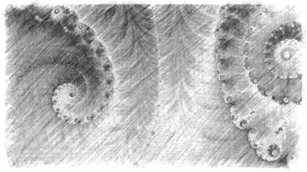 Abstraktes Computer Generiertes Fraktal Design Ein Fraktal Ist Ein Endloses — Stockvideo