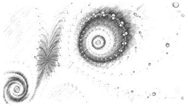 Resumen Diseño Fractal Generado Por Ordenador Fractal Patrón Interminable Los — Vídeo de stock