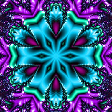 Soyut Bilgisayar Fraktal Tasarımı. Fraktal hiç bitmeyen bir desen. Fraktallar, farklı ölçeklerde kendine benzeyen sonsuz derecede karmaşık kalıplardır.