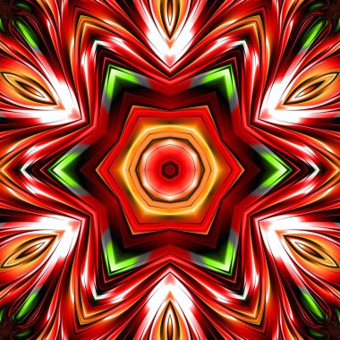 Soyut Bilgisayar Fraktal Tasarımı. Fraktal hiç bitmeyen bir desen. Fraktallar, farklı ölçeklerde kendine benzeyen sonsuz derecede karmaşık kalıplardır.