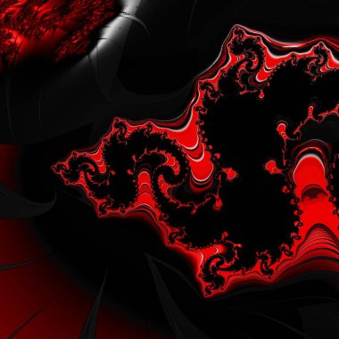 Soyut Bilgisayar Fraktal Tasarımı. Fraktal hiç bitmeyen bir desen. Fraktallar, farklı ölçeklerde kendine benzeyen sonsuz derecede karmaşık kalıplardır.