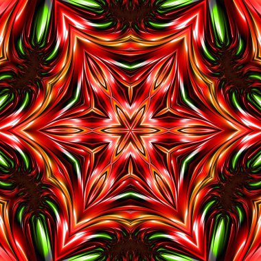 Soyut Bilgisayar Fraktal Tasarımı. Fraktal hiç bitmeyen bir desen. Fraktallar, farklı ölçeklerde kendine benzeyen sonsuz derecede karmaşık kalıplardır.