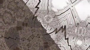 Soyut Bilgisayar Fraktal Tasarımı. Fraktal hiç bitmeyen bir desen. Fraktallar, farklı ölçeklerde kendine benzeyen sonsuz derecede karmaşık kalıplardır.