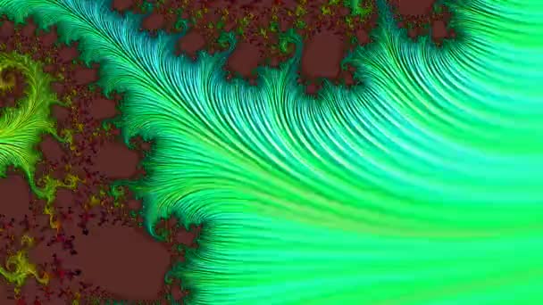 Resumo Design Fractal Gerado Por Computador Fractal Padrão Interminável Fractais — Vídeo de Stock