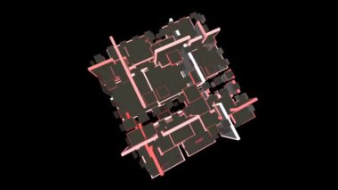 Soyut Bilgisayar Fraktal Tasarımı. Fraktal hiç bitmeyen bir desen. Fraktallar, farklı ölçeklerde kendine benzeyen sonsuz derecede karmaşık kalıplardır.