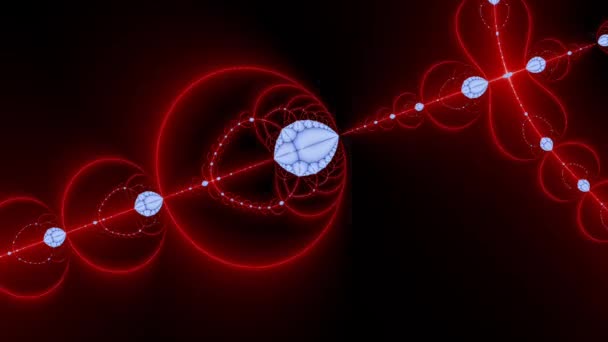 Абстрактный Дизайн Фрактал Бесконечная Закономерность Фракталы Являются Бесконечно Сложными Структурами — стоковое видео