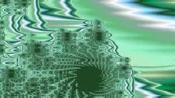 Abstract Computergegenereerd Fractaal Ontwerp Een Fractal Een Nooit Eindigend Patroon — Stockvideo