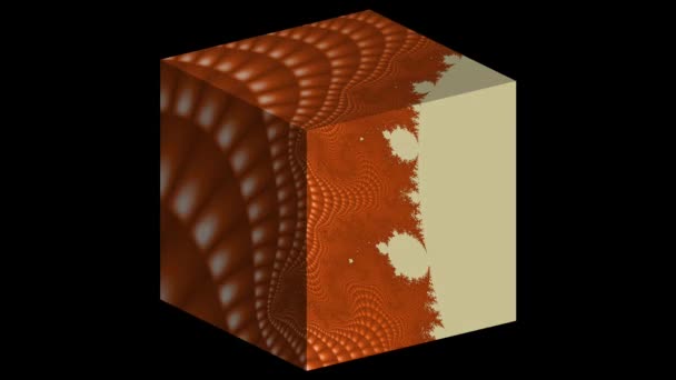 Resumen Diseño Fractal Generado Por Ordenador Fractal Patrón Interminable Los — Vídeos de Stock