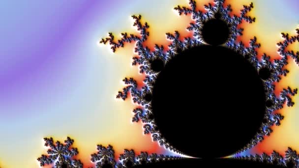 Resumen Diseño Fractal Generado Por Ordenador Fractal Patrón Interminable Los — Vídeo de stock