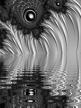 Soyut Bilgisayar Fraktal Tasarımı. Fraktal hiç bitmeyen bir desen. Fraktallar, farklı ölçeklerde kendine benzeyen sonsuz derecede karmaşık kalıplardır.