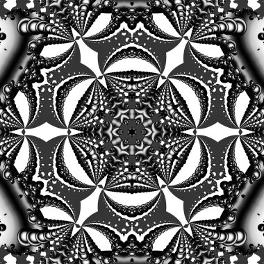 Soyut Bilgisayar Fraktal Tasarımı. Fraktal hiç bitmeyen bir desen. Fraktallar, farklı ölçeklerde kendine benzeyen sonsuz derecede karmaşık kalıplardır.