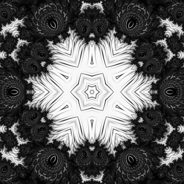 Soyut Bilgisayar Fraktal Tasarımı. Fraktal hiç bitmeyen bir desen. Fraktallar, farklı ölçeklerde kendine benzeyen sonsuz derecede karmaşık kalıplardır.