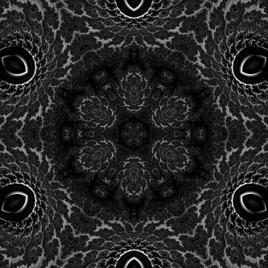 Soyut Bilgisayar Fraktal Tasarımı. Fraktal hiç bitmeyen bir desen. Fraktallar, farklı ölçeklerde kendine benzeyen sonsuz derecede karmaşık kalıplardır.