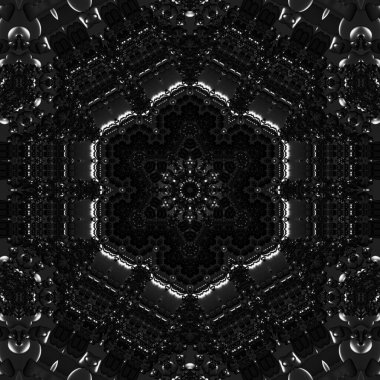 Soyut Bilgisayar Fraktal Tasarımı. Fraktal hiç bitmeyen bir desen. Fraktallar, farklı ölçeklerde kendine benzeyen sonsuz derecede karmaşık kalıplardır.