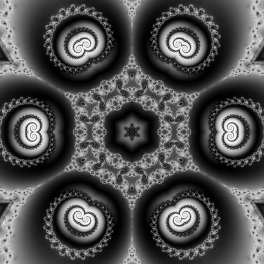 Soyut Bilgisayar Fraktal Tasarımı. Fraktal hiç bitmeyen bir desen. Fraktallar, farklı ölçeklerde kendine benzeyen sonsuz derecede karmaşık kalıplardır.