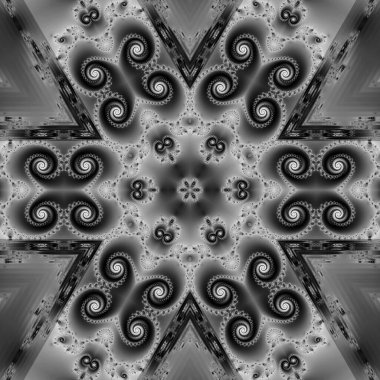 Soyut Bilgisayar Fraktal Tasarımı. Fraktal hiç bitmeyen bir desen. Fraktallar, farklı ölçeklerde kendine benzeyen sonsuz derecede karmaşık kalıplardır.