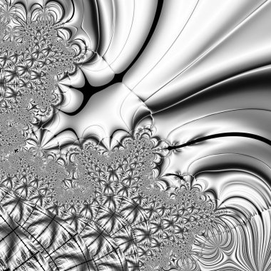 Soyut Bilgisayar Fraktal Tasarımı. Fraktal hiç bitmeyen bir desen. Fraktallar, farklı ölçeklerde kendine benzeyen sonsuz derecede karmaşık kalıplardır.