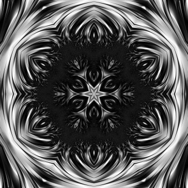 Soyut Bilgisayar Fraktal Tasarımı. Fraktal hiç bitmeyen bir desen. Fraktallar, farklı ölçeklerde kendine benzeyen sonsuz derecede karmaşık kalıplardır.