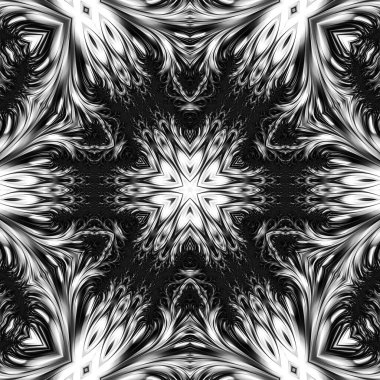 Soyut Bilgisayar Fraktal Tasarımı. Fraktal hiç bitmeyen bir desen. Fraktallar, farklı ölçeklerde kendine benzeyen sonsuz derecede karmaşık kalıplardır.