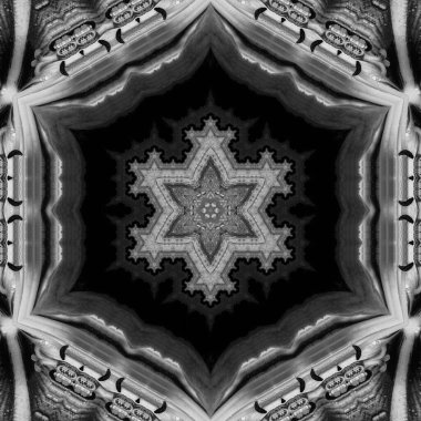 Soyut Bilgisayar Fraktal Tasarımı. Fraktal hiç bitmeyen bir desen. Fraktallar, farklı ölçeklerde kendine benzeyen sonsuz derecede karmaşık kalıplardır.