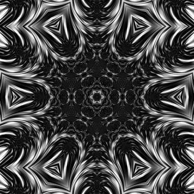 Soyut Bilgisayar Fraktal Tasarımı. Fraktal hiç bitmeyen bir desen. Fraktallar, farklı ölçeklerde kendine benzeyen sonsuz derecede karmaşık kalıplardır.