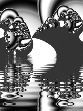 Soyut Bilgisayar Fraktal Tasarımı. Fraktal hiç bitmeyen bir desen. Fraktallar, farklı ölçeklerde kendine benzeyen sonsuz derecede karmaşık kalıplardır.